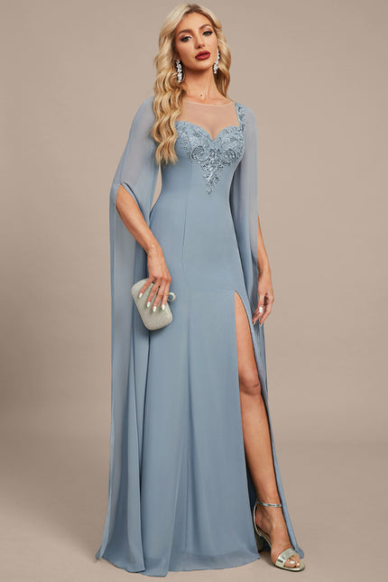 Robe Fourreau Fluide Azur - gallery 5