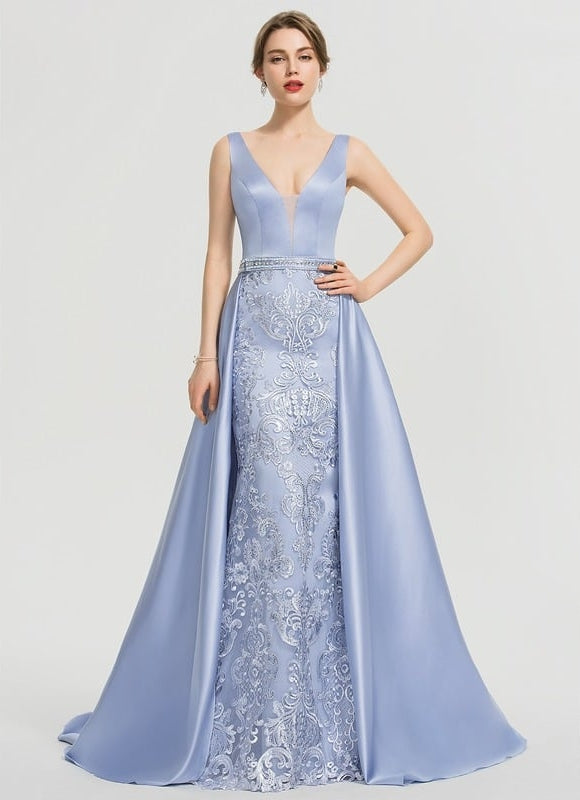 Robe Fourreau Satinée Sophistiquée - gallery 1