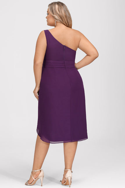 Robe Fourreau Violet Élégance - gallery 6