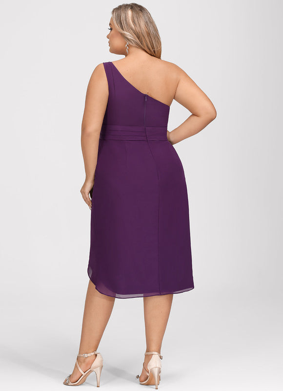 Robe Fourreau Violet Élégance - gallery 6