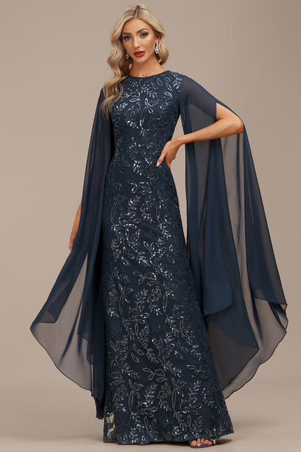 Robe Fourreau Éclat Marine - gallery 2