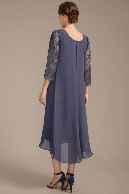 Robe Fourreau Mousseline Brodée - gallery 6