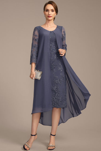 Robe Fourreau Mousseline Brodée