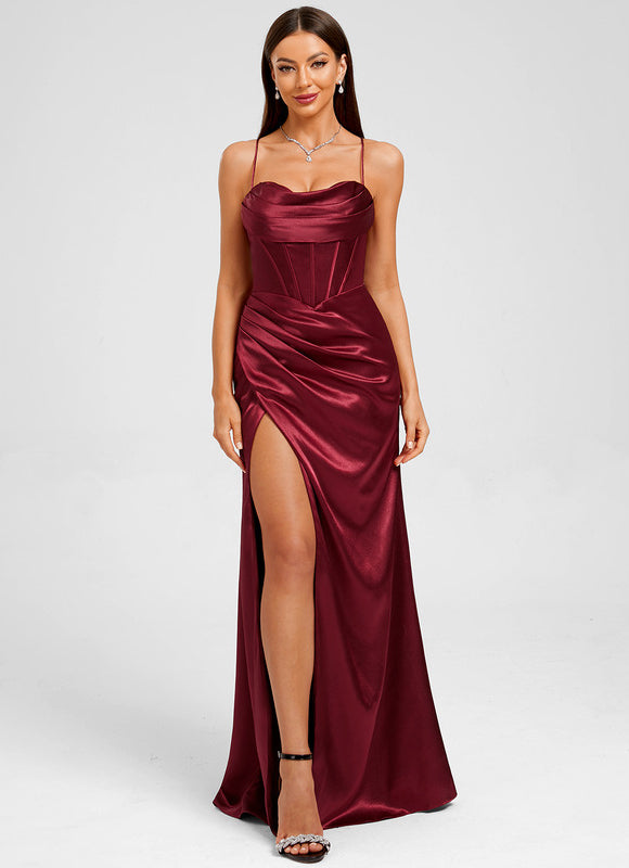 Robe Fourreau Satin