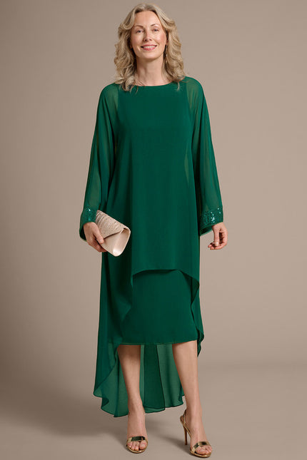 Robe Fourreau Émeraude Éclatante - gallery 5