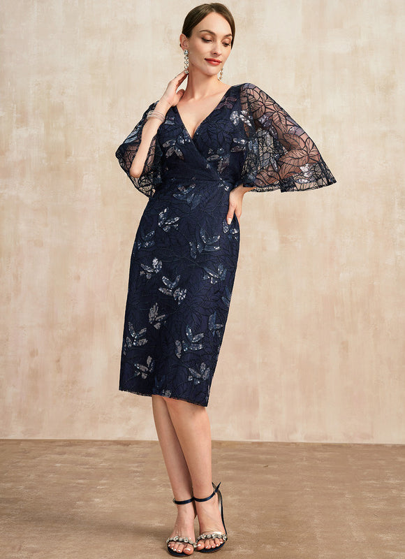 Robe Fourreau Dentelle Élégante - gallery 5