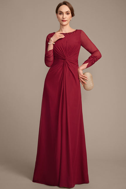 Robe Fourreau Bordeaux Élégante - gallery 3