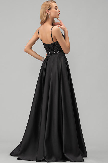 Robe Fourreau Noire Glamour - gallery 4