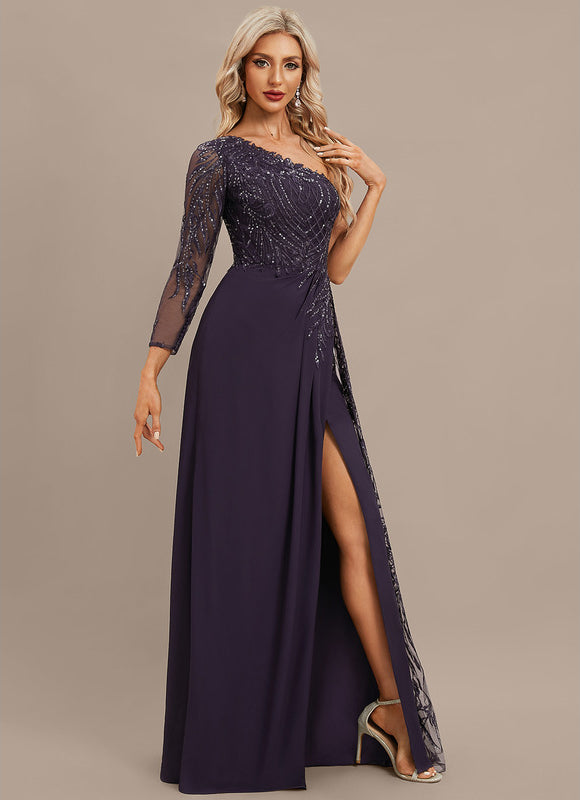 Robe Fourreau Longue Étoilée - gallery 5