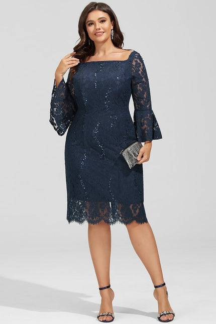 Robe Fourreau Dentelle Chic - gallery 9