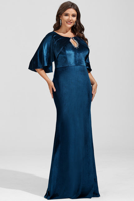 Robe Fourreau Velours Élégante - gallery 9