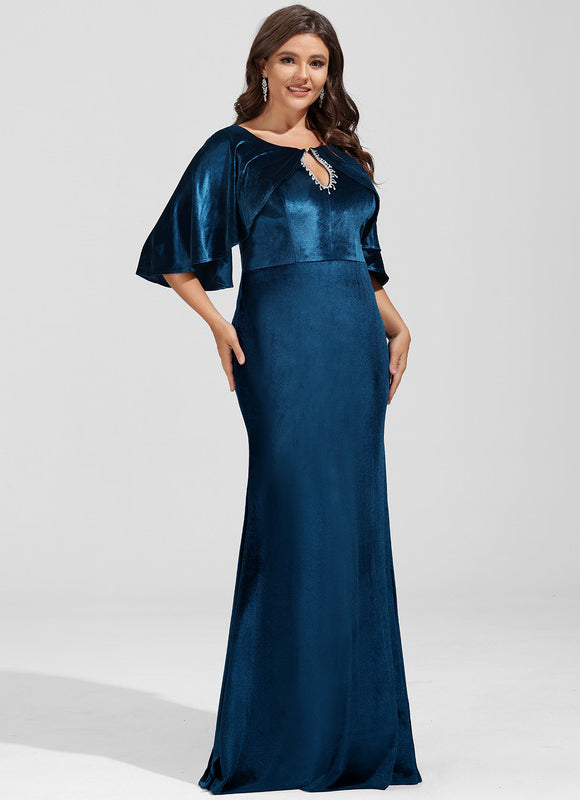 Robe Fourreau Velours Élégante - gallery 9