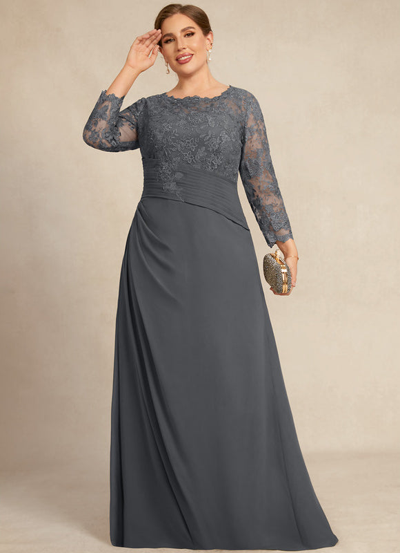 Robe Fourreau Dentelle Grise - gallery 6