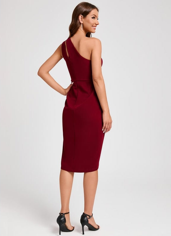 Robe Fourreau Élégance Rubis - gallery 2