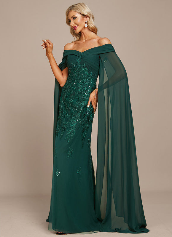 Robe Fourreau Émeraude Couture - gallery 1