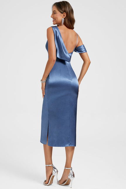 Robe Fourreau Bleu Ciel - gallery 5