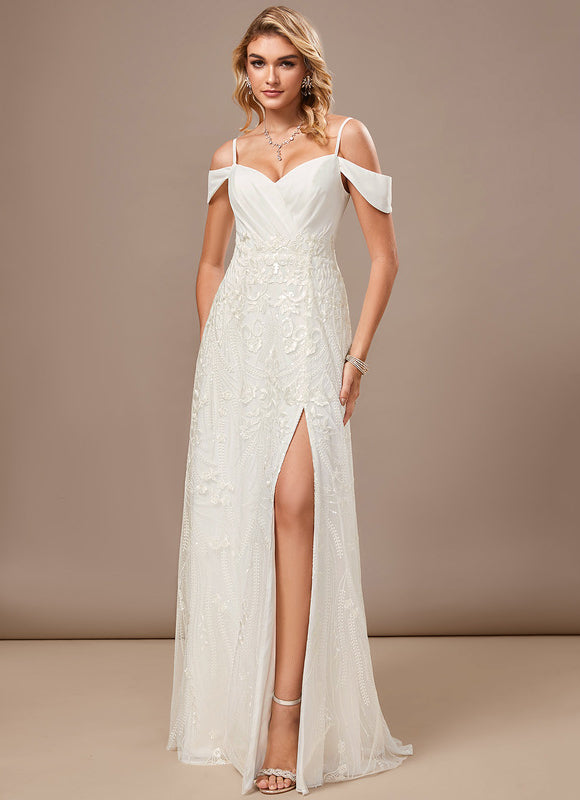 Robe Fourreau Dentelle Blanche - gallery 6