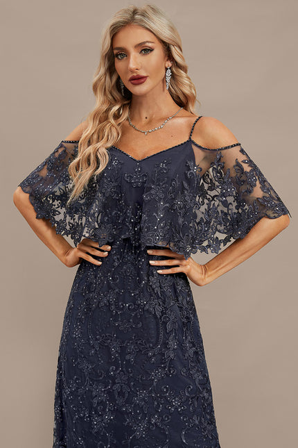 Robe Fourreau Soirée Dentelle - gallery 2