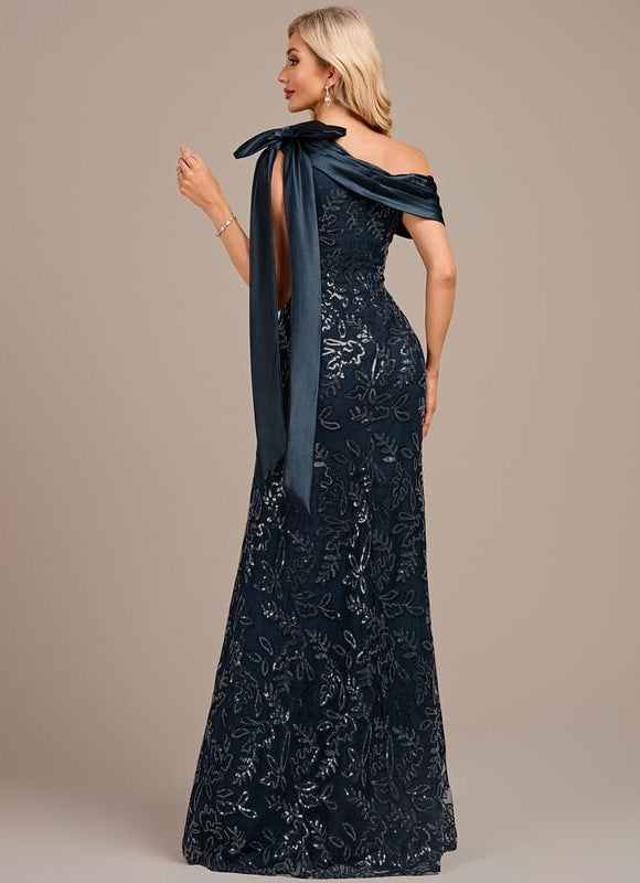 Robe Fourreau Satinée Ornée - gallery 5