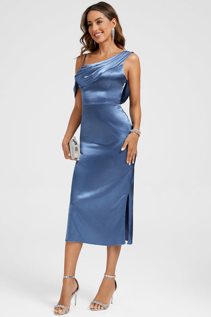 Robe Fourreau Bleu Ciel - gallery 1