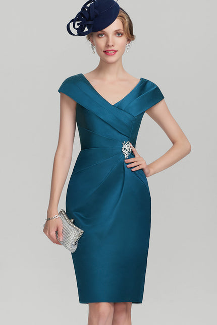 Robe Fourreau Satinette Chaleur - gallery 3