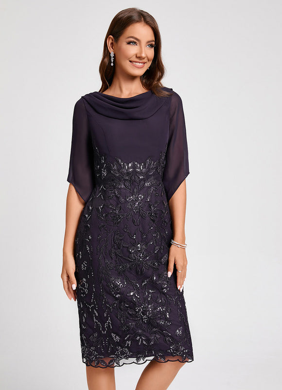 Robe Fourreau Étoile Noire - gallery 7