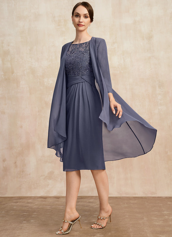 Robe Fourreau Mère Mariée Chic