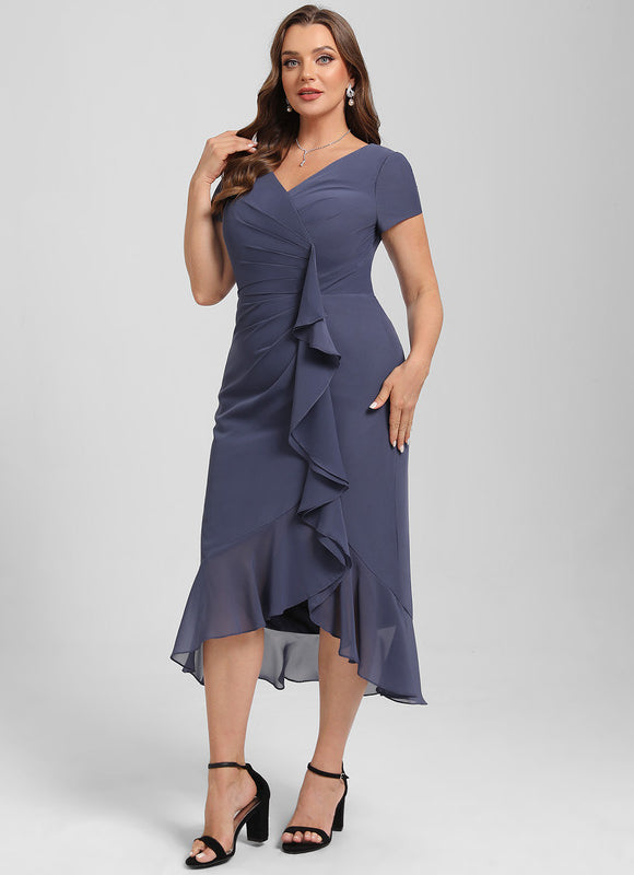 Robe Fourreau Élégance Ondulante - gallery 8