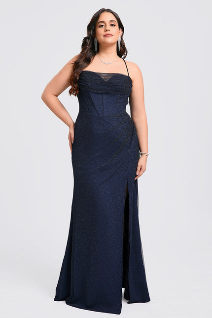 Robe Fourreau Scintillante Évasée - gallery 9