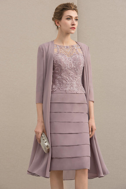Robe Fourreau Lilas Élégante