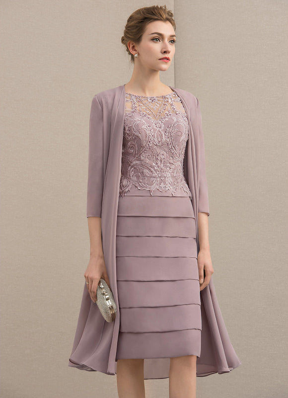 Robe Fourreau Lilas Élégante