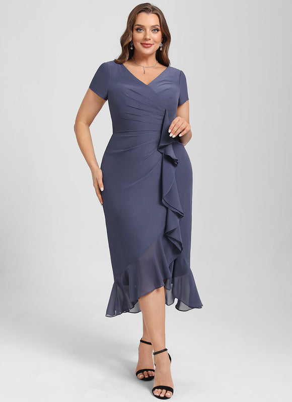 Robe Fourreau Élégance Ondulante - gallery 9