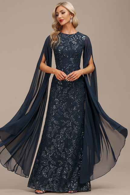 Robe Fourreau Éclat Marine - gallery 3
