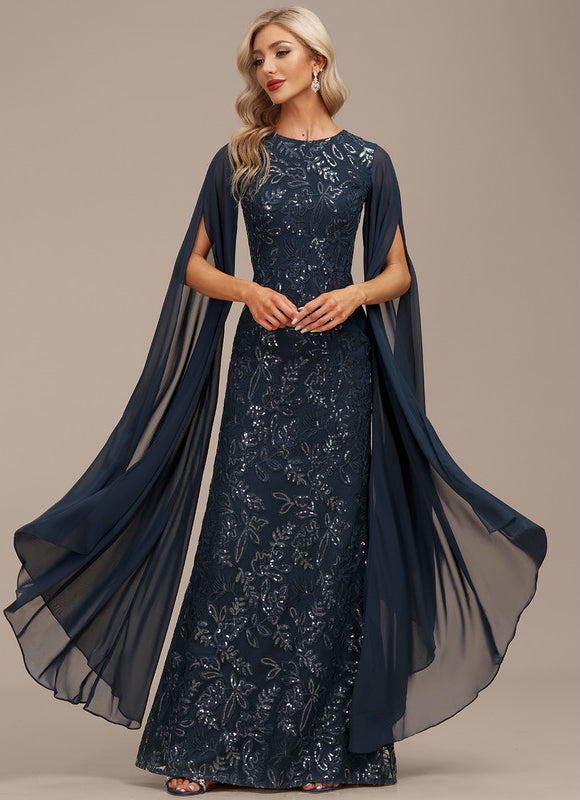 Robe Fourreau Éclat Marine - gallery 3