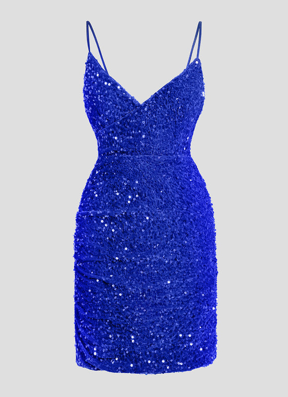 Robe Fourreau Scintillante Ajustée - gallery 9